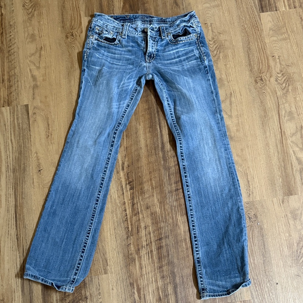 Miss Me Classic Blue Straight Leg Jeans